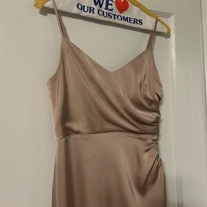 Birdy grey champagne bridesmaid dress